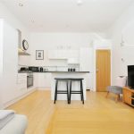A cosy kitchen and living area